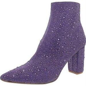 Brand New Betsey Johnson Cady Boots in Purple